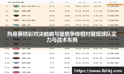 米兰热身赛精彩对决鹈鹕与雄鹿争锋相对展现球队实力与战术布局